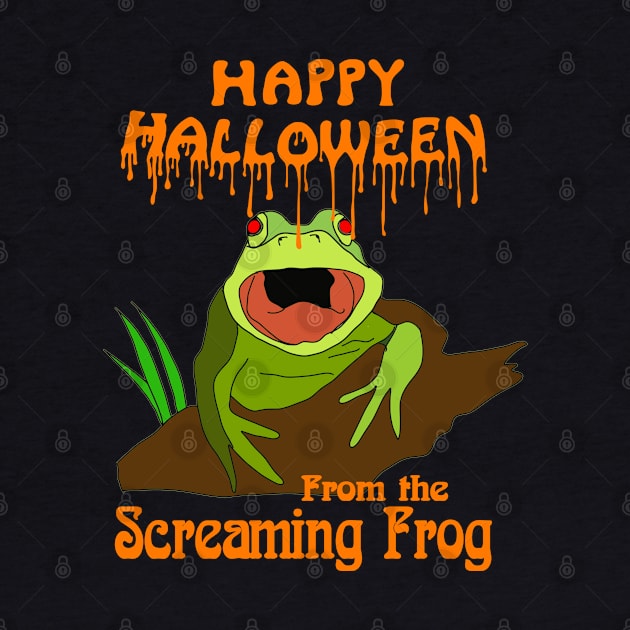 Happy Halloween from the Screaming Frog - Art Zoo by DigillusionStudio